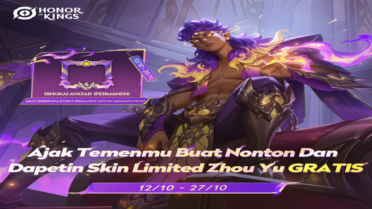 Begini Cara Mudah Dapat Skin Zhou Yu HOK Gratis, Jangan Sampai Ketinggalan!