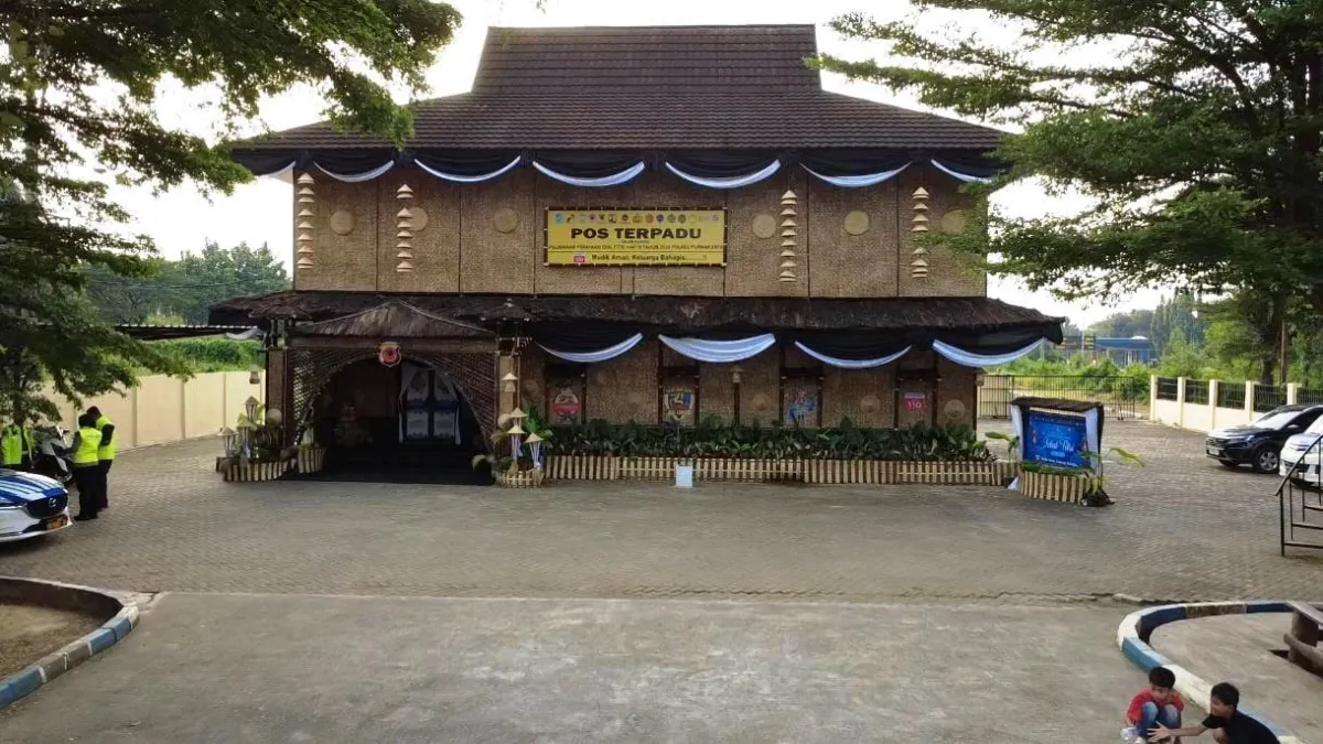 Pos Terpadu Cikopo Purwakarta Unik dan Ikonik, Usung Konsep Budaya Sunda