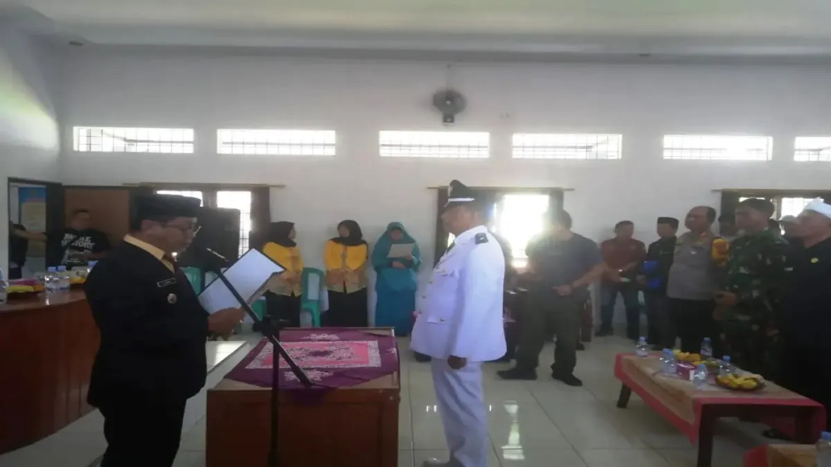 Jabat Kepala Desa Sadawarna Hasil PAW, Samsuri Resmi Siap Bangun Desa