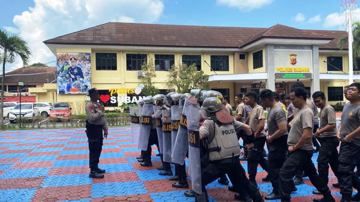 Tingkatkan Kemampuan, 200 Personel Polres Subang Ikuti Pelatihan Dalmas