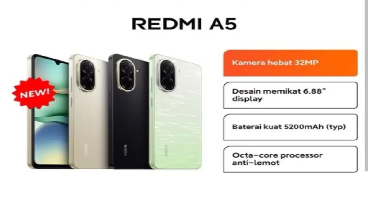 Redmi A5 Ini HP Murah Baru dengan Fitur yang Bikin Penasaran