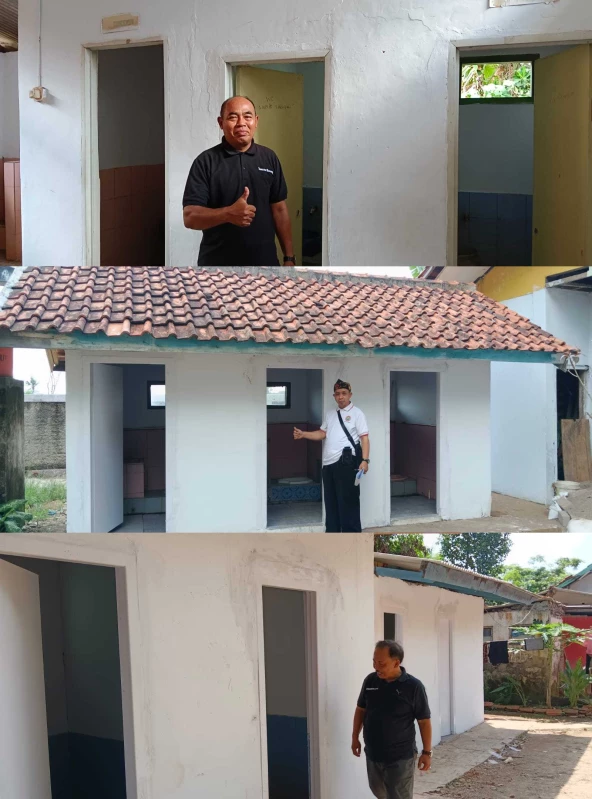 Sekolah Sampaikan Apresiasi, Renovasi Toilet Tiga SD oleh PT Meiloon Technology Indonesia Rampung