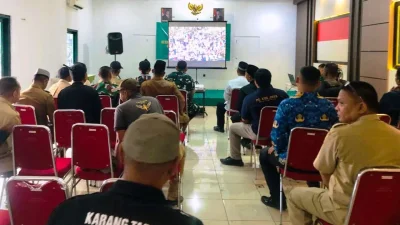 Lewat Nobar Piala Dunia, Kodim 0605/Subang Perkuat Kemanunggalan TNI-Ralyat