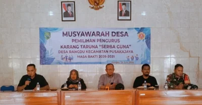 Pemerintahan Desa Rangdu Harapkan Ketua Karang Taruna Yang Baru Bersinergi dan Solid