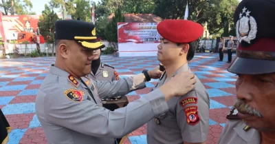 92 Personel Polres Subang Naik Pangkat