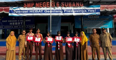 Untuk pertama kalinya, SMPN 6 Subang Mempunyai Pramuka Garuda Penggalang