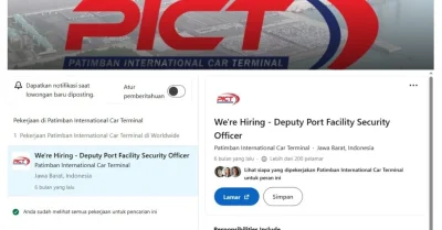 Cara Melamar Kerja di Pelabuhan Patimban Melalui Jalur Resmi, Bisa via LinkedIn