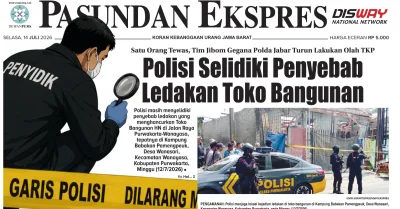 Polisi Selidiki Penyebab Ledakan Toko Bangunan di Wanasaya Purwakarta