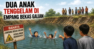 Dua Anak Tenggelam di Empang Bekas Galian , Satu Perempuan Berhasil Selamat