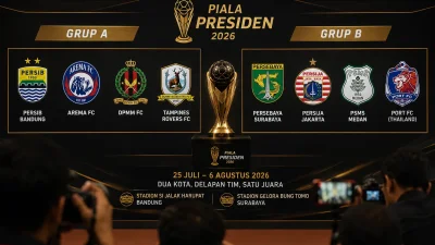 Jadwal Piala Presiden 2026, Persib Jumpa Arema di Laga Panas Pembuka! Berikut Jadwal Lengkap Turnamen