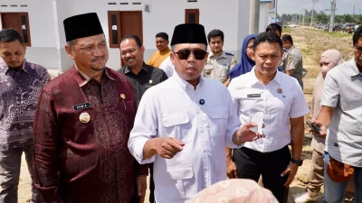 Tinjau Lokasi Huntap bagi Korban Bencana Aceh Tamiang, Menteri Nusron Pastikan Lahan 100 Persen Siap Digunakan