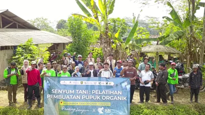 10 Kelompok Tani di Pasangrahan Dilatih Pembuatan Pupuk Organik