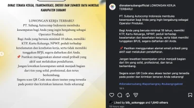 Lowongan Kerja PT Subang Autocomp Indonesia Buka Posisi Operator Produksi, Cek Syarat dan Cara Daftarnya