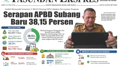 Serapan APBD Kabupaten Subang Baru 38,15 Persen, BKAD Genjot OPD Percepat Eksekusi Program Semester II