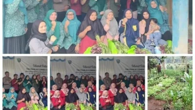 PAPANTING UPTD Puskesmas Cisalak Dorong Pemanfaatan Pekarangan untuk Cegah Stunting