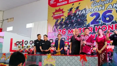 Apresiasi Konsumen, Tridjaya Motor Bagikan 26 Motor Honda Gratis