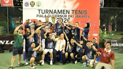 Kementerian ATR/BPN Raih Juara II Beregu Turnamen Tenis Piala Gubernur DKI Jakarta 2026