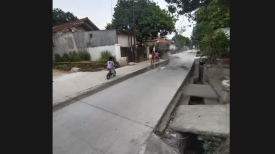 Warga Sukatani Purwakarta Akhirnya Nikmati Jalan Mulus