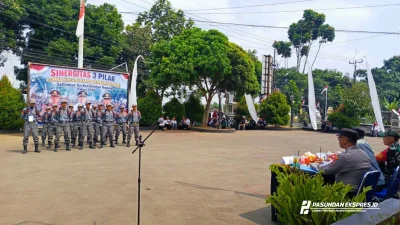 LKBB Satlinmas, Camat Bojong Pastikan Tingkatan Kedisiplinan Personel