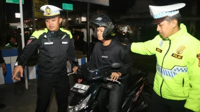 Operasi Malam Minggu, Polisi Tindak 33 Pelanggar Knalpot Brong di Subang