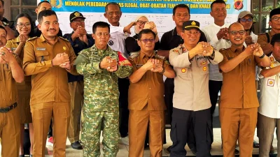 Polsek Pagaden bersama Muspika dan Kepala Desa Kompak Tolak Miras Ilegal, Obat Terlarang, dan Knalpot Brong