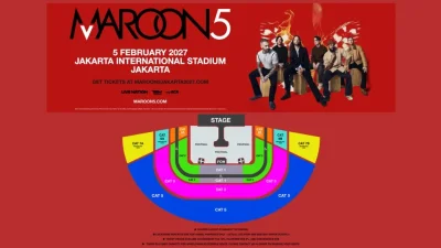 Ini Harga Tiket Konser Maroon 5 di Jakarta 2027, Siap War?