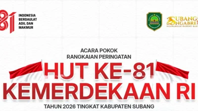 Rangkaian Acara HUT ke-81 Kemerdekaan RI di Subang