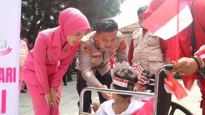 Semangat Kemerdekaan Hadirkan Senyum, Kapolres Subang Motivasi Siswa SLB Negeri Trituna