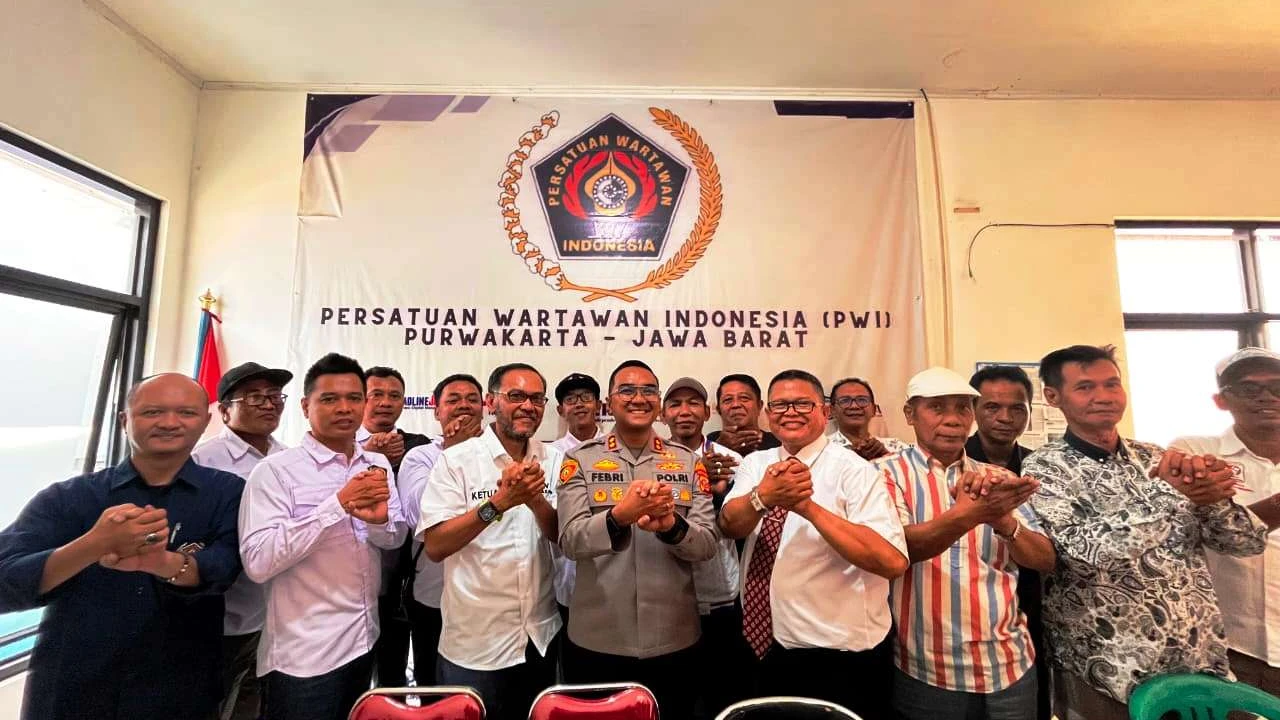 Kunjungi PWI Purwakarta, Kapolres: Pers Jembatan Informasi antara Polri dan Masyarakat