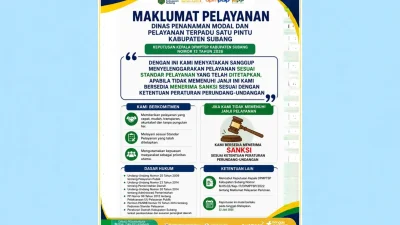 DPMPTSP Subang Tetapkan Maklumat Pelayanan, Tegaskan Komitmen Tingkatkan Kualitas Layanan