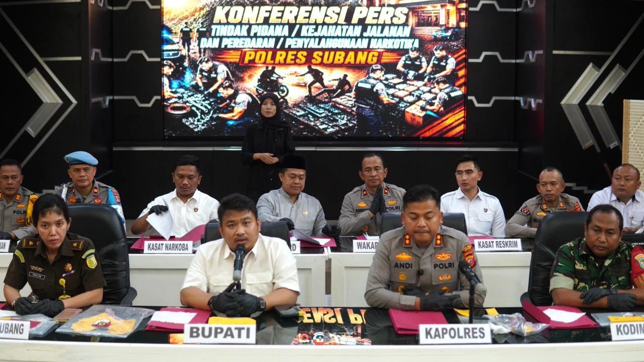 Hanya 18 Hari Selama Agustus 2026 Polres Subang Ungkap 11 Kasus Narkoba dan Amankan 14 Tersangka