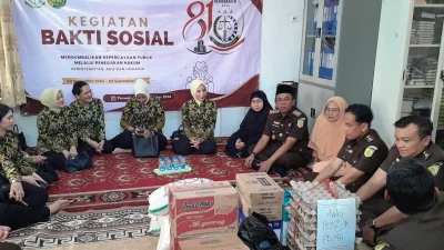 Maknai Hari Lahir Kejaksaaan RI, Kejari Purwakarta Renovasi Rutilahu dan Bantu Panti Asuhan