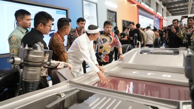 Bupati Reynaldy Hadiri Peresmian Pabrik BYD di Subang