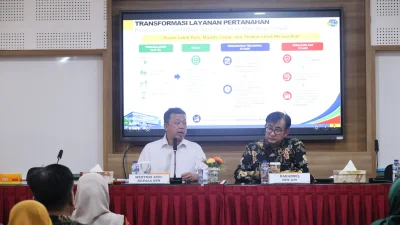 Kumpulkan Jajaran IPPAT dan BPKAD Se-Yogyakarta, Menteri Nusron Sosialisasikan Transformasi Layanan Pertanahan dan Organisasi