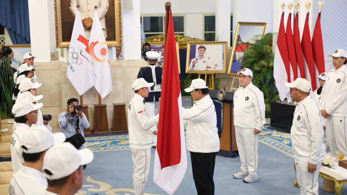 Presiden Prabowo Lepas Kontingen Asian Games 2026, Janjikan Bonus Rp 3 Miliar untuk Peraih Medali Emas