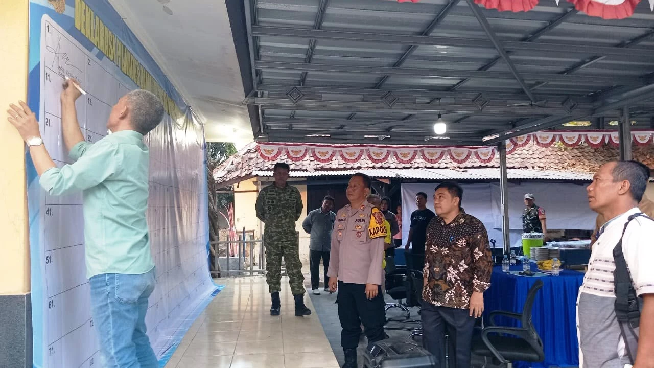 16 Desa di Subang Deklarasikan Pilkades Damai, Bakal Calon Kades Diminta Hindari Hoaks dan Adu Domba