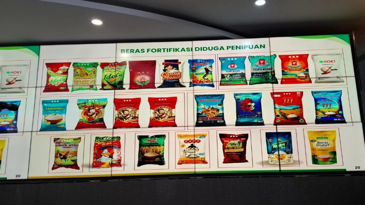 Beras Fortifikasi Palsu Terungkap, 25 Merek dan Selisih Harga Jadi Temuan