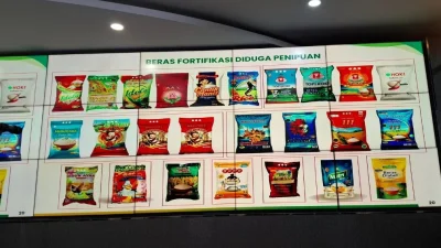 Beras Fortifikasi Palsu Terungkap, 25 Merek dan Selisih Harga Jadi Temuan