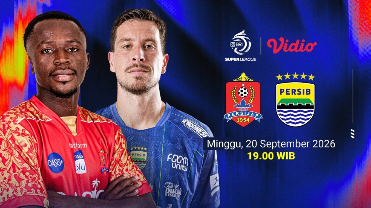 Link Live Streaming Persijap vs Persib Bandung, Minggu 20 September 2026