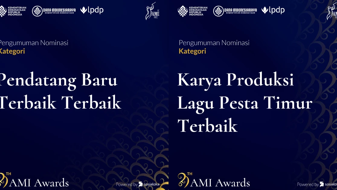 Daftar Nominasi AMI Awards 2026, no na Masuk Kategori Ini!