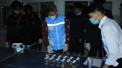 Razia Gabungan di Lapas Subang, Petugas dan dan Warga Binaan di Tes Urine