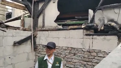 Rumah Warga Patokbeusi Terbakar, BAZNAS Subang Turun Bantu Perbaikan