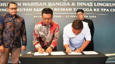 Kelola Sampah Rumah Tangga, DLH dan HWB Purwakarta Teken Kerjasama