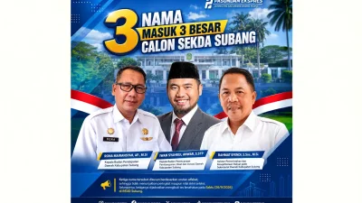 Rekam Jejak Birokrasi Tiga Calon Sekda Subang