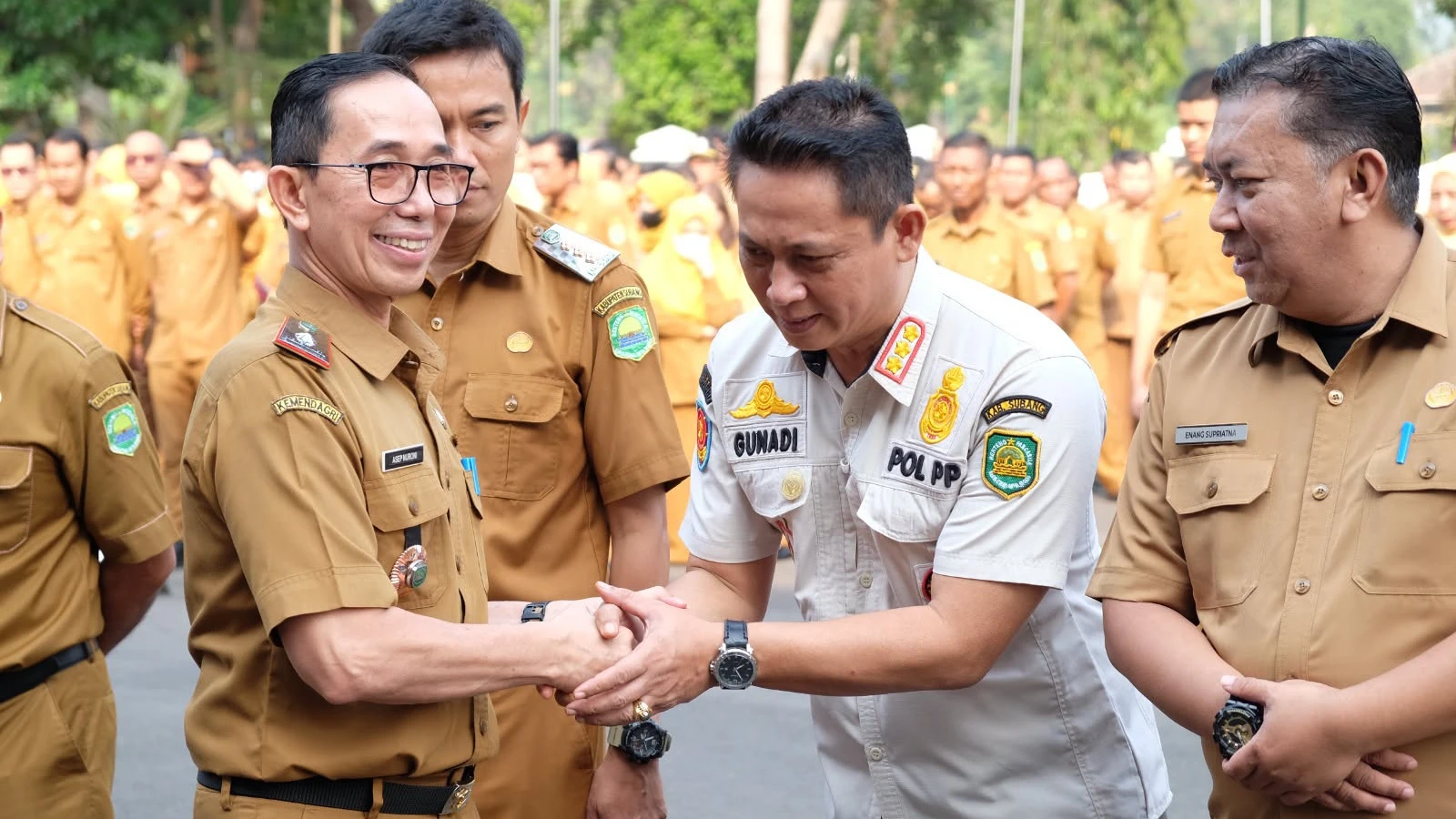 Sekda Subang Asep Nuroni Pimpin Apel Gabungan Terakhir Jelang Purna Bakti