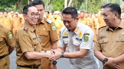 Sekda Subang Asep Nuroni Pimpin Apel Gabungan Terakhir Jelang Purna Bakti