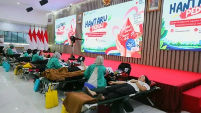 Gelar Aksi Peduli Sesama, Kementerian ATR/BPN Selenggarakan HANTARU Peduli Lewat Donor Darah