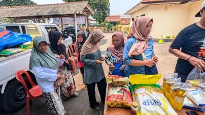 Gelar Operasi Pasar Murah, Bulog Subang Jaga Statabilitas Pangan