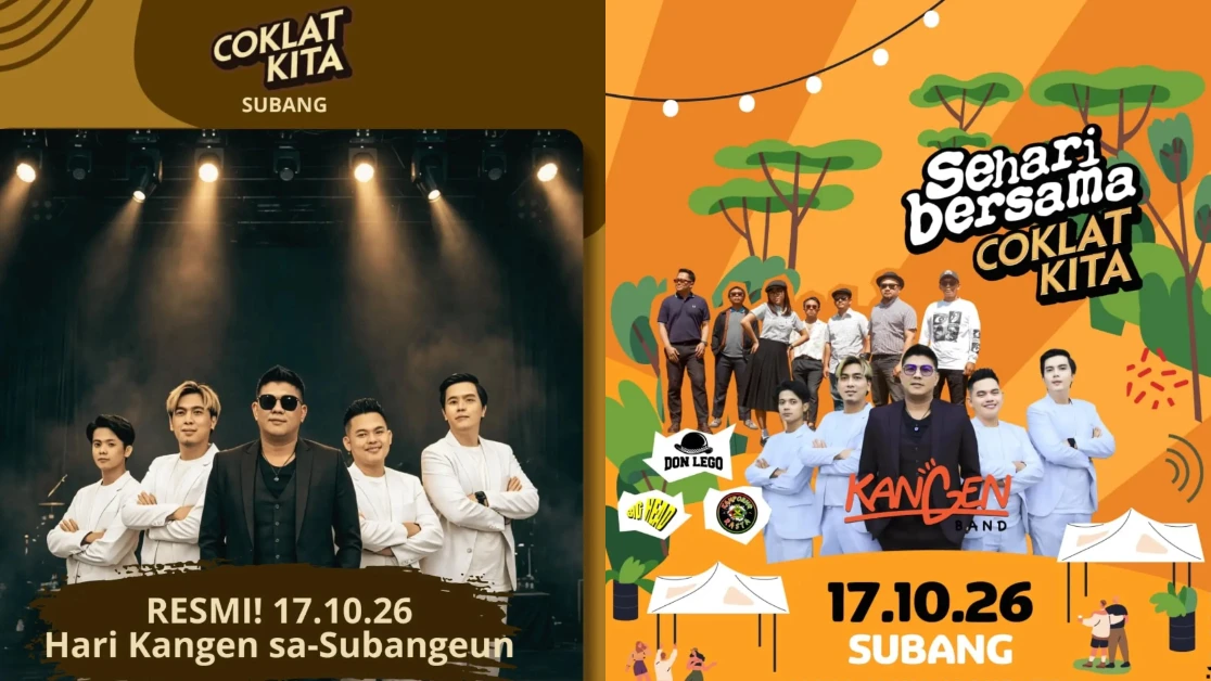 Kangen Band Siap Manggung di Subang lewat Sehari Bersama Coklat Kita, Catat Tanggalnya!