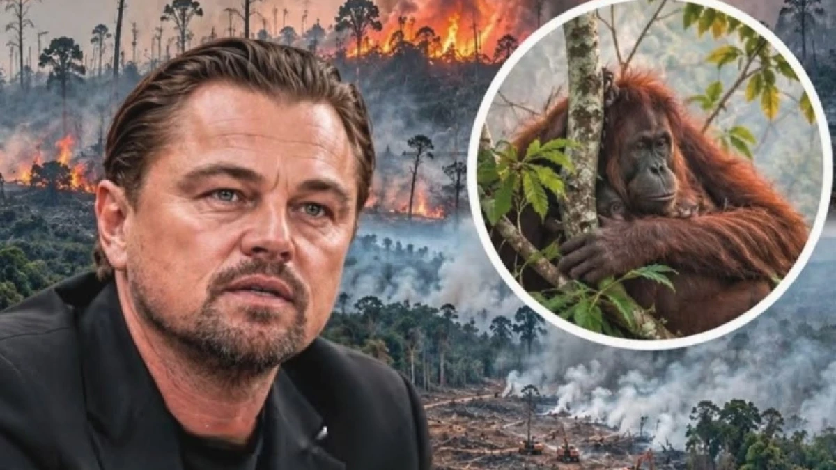 Karhutla di Kalimantan Jadi Perhatian Leonardo DiCaprio, Habitat Orang Utan Terancam